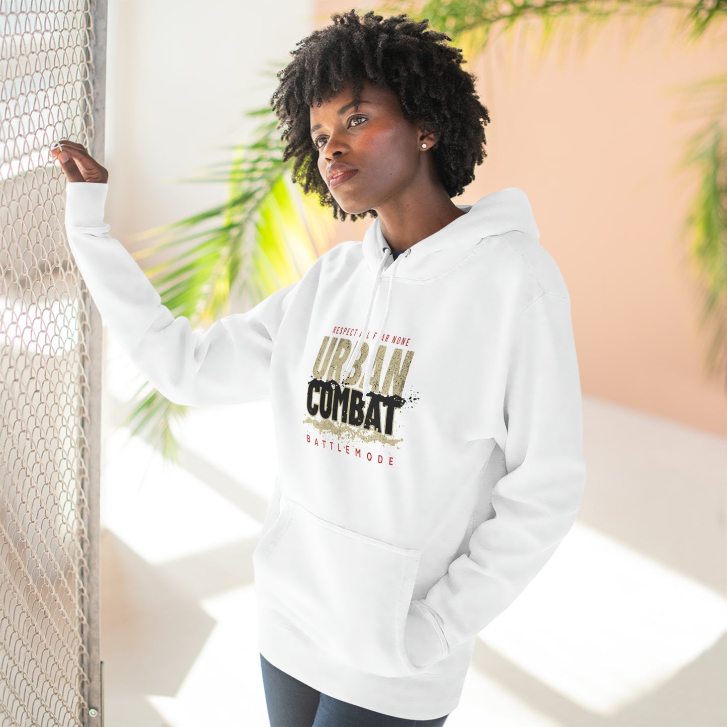 Urban Combat Battle Mode Unisex Premium Pullover Hoodie