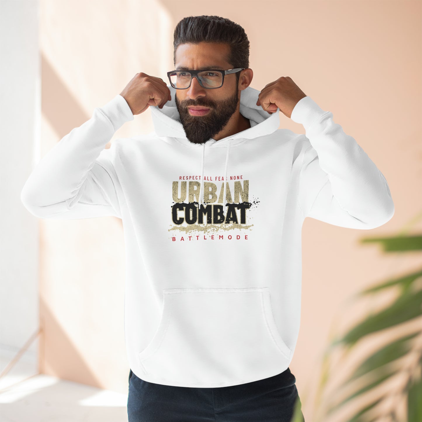 Urban Combat Battle Mode Unisex Premium Pullover Hoodie