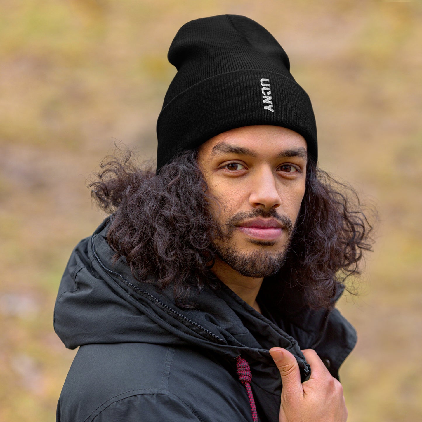 Urban Combat Embroidered Cuffed Beanie