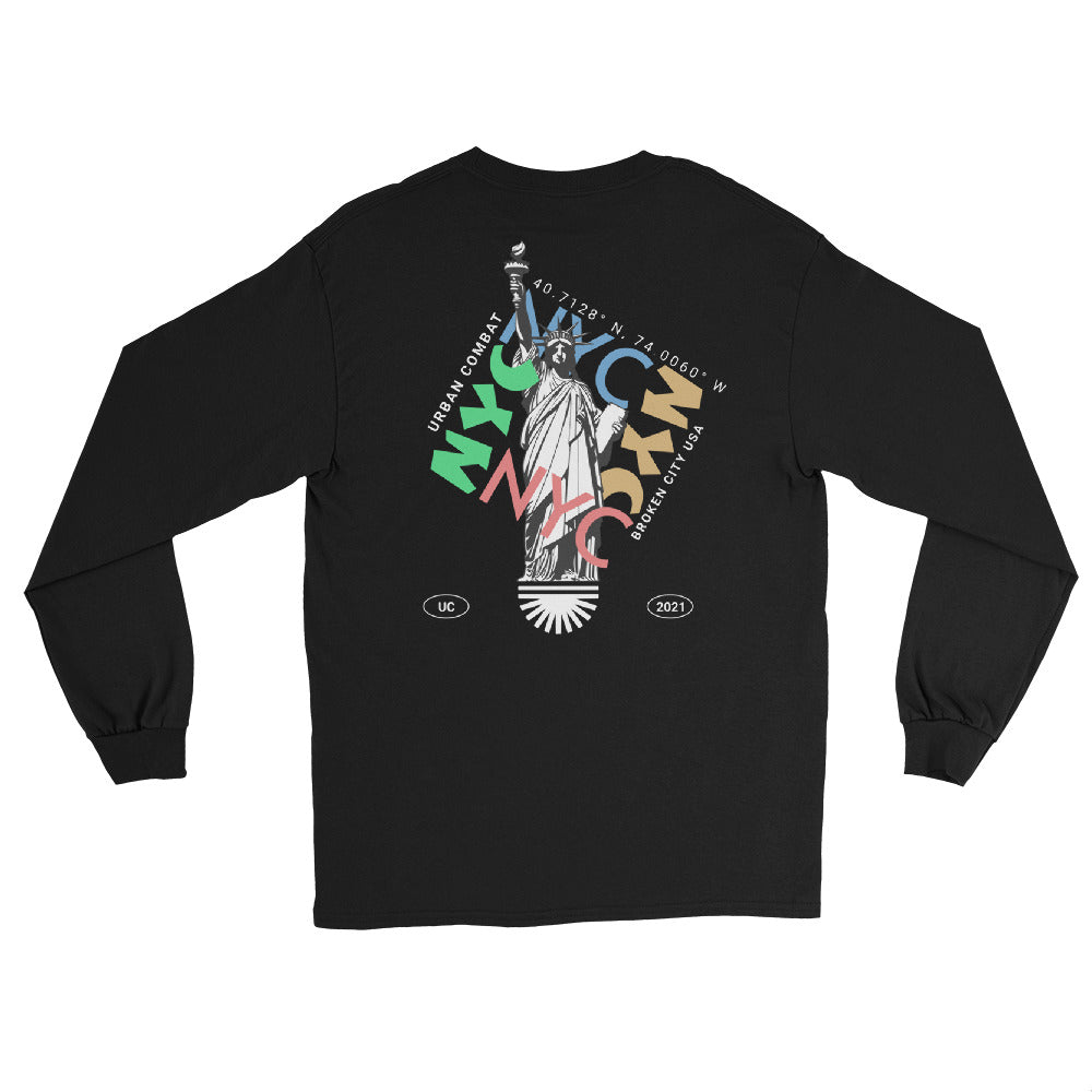 Urban Combat Unisex Broken City Long Sleeve Shirt