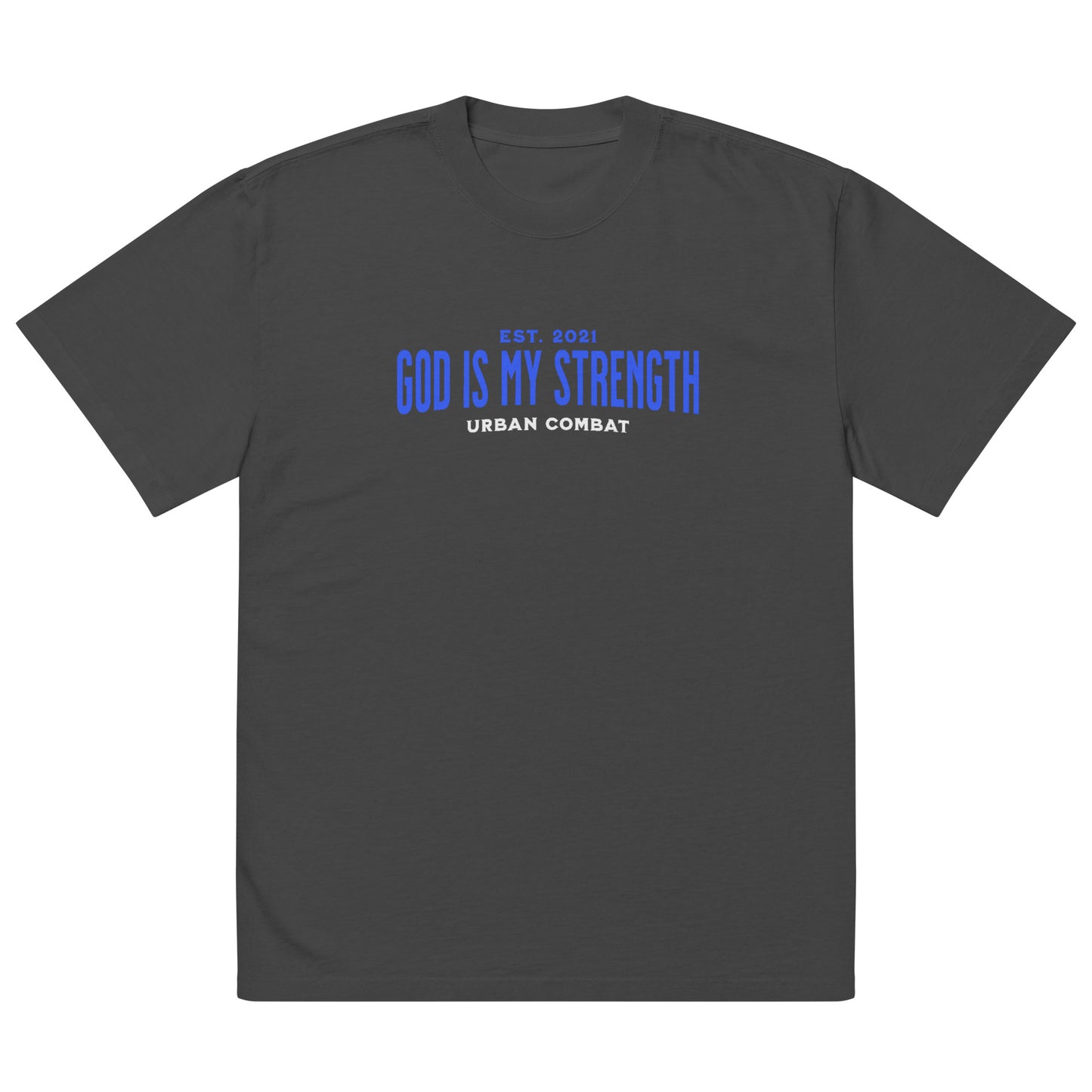 Urban Combat "God Is" Oversized faded t-shirt