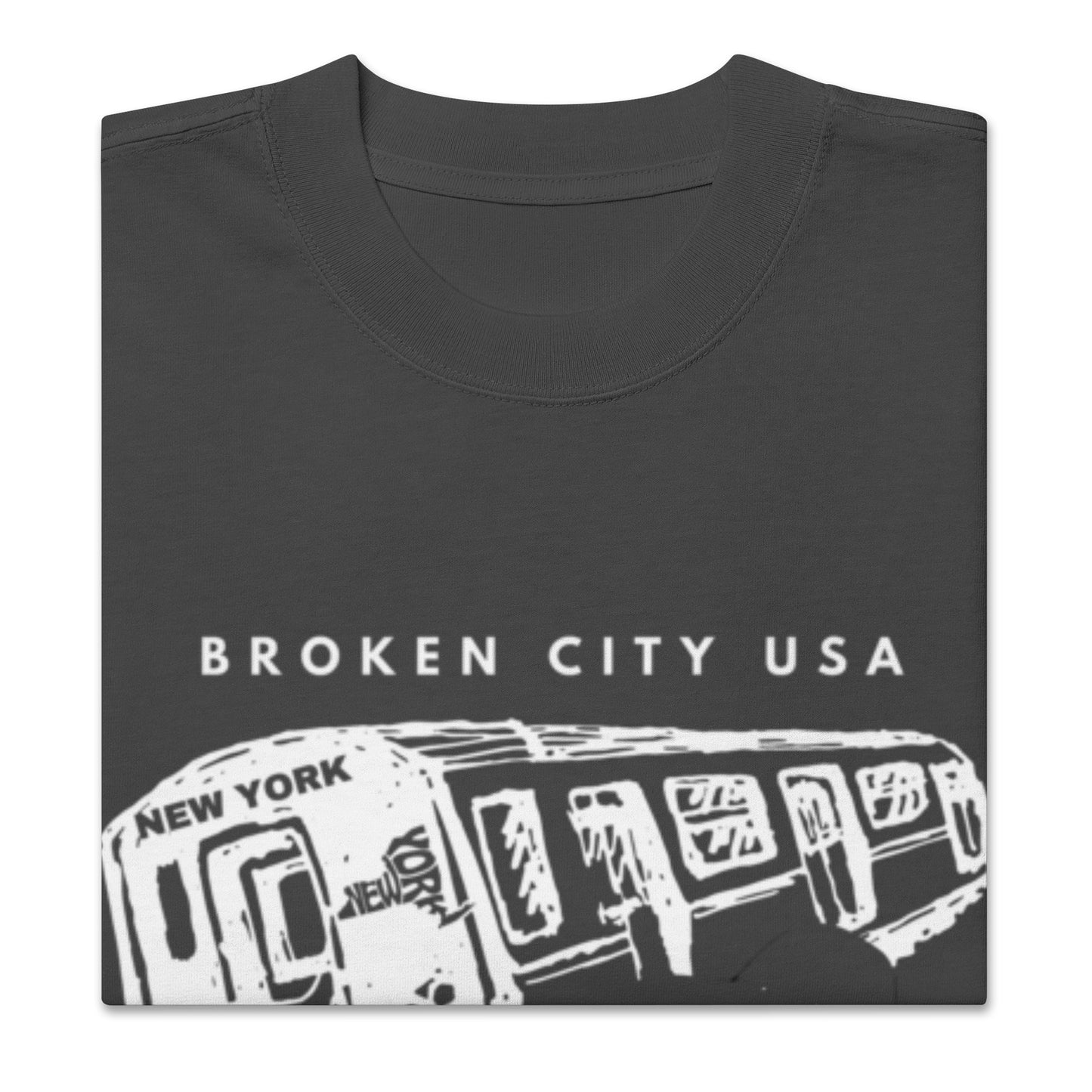 Urban Combat Broken City Oversized faded t-shirt