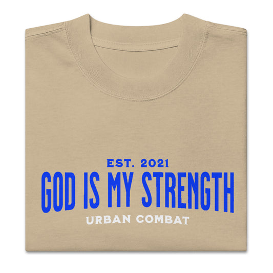 Urban Combat "God Is" Oversized faded t-shirt