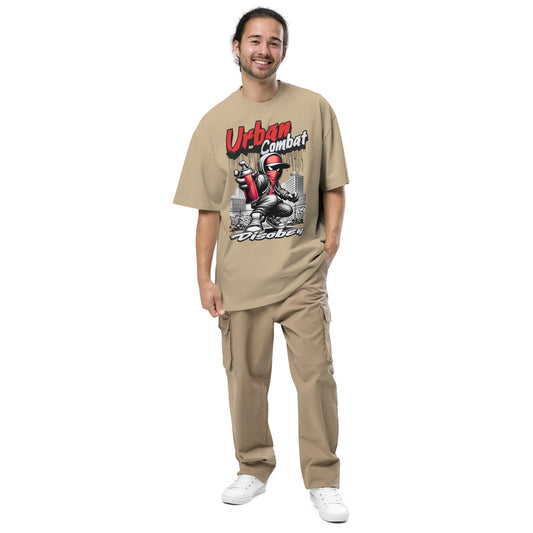 Urban Combat Disobey Oversized faded t-shirt