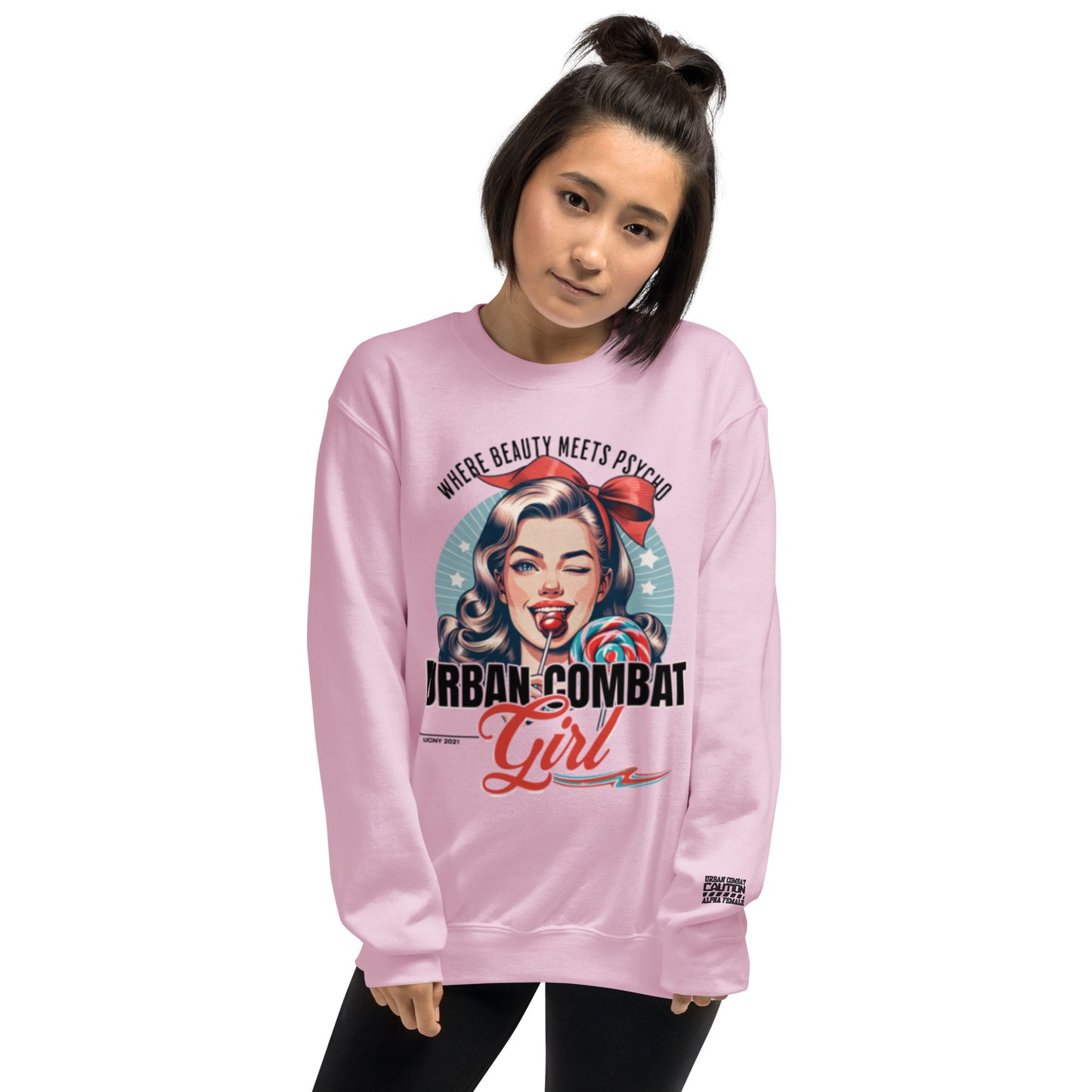 Urban Combat Girl Unisex Sweatshirt