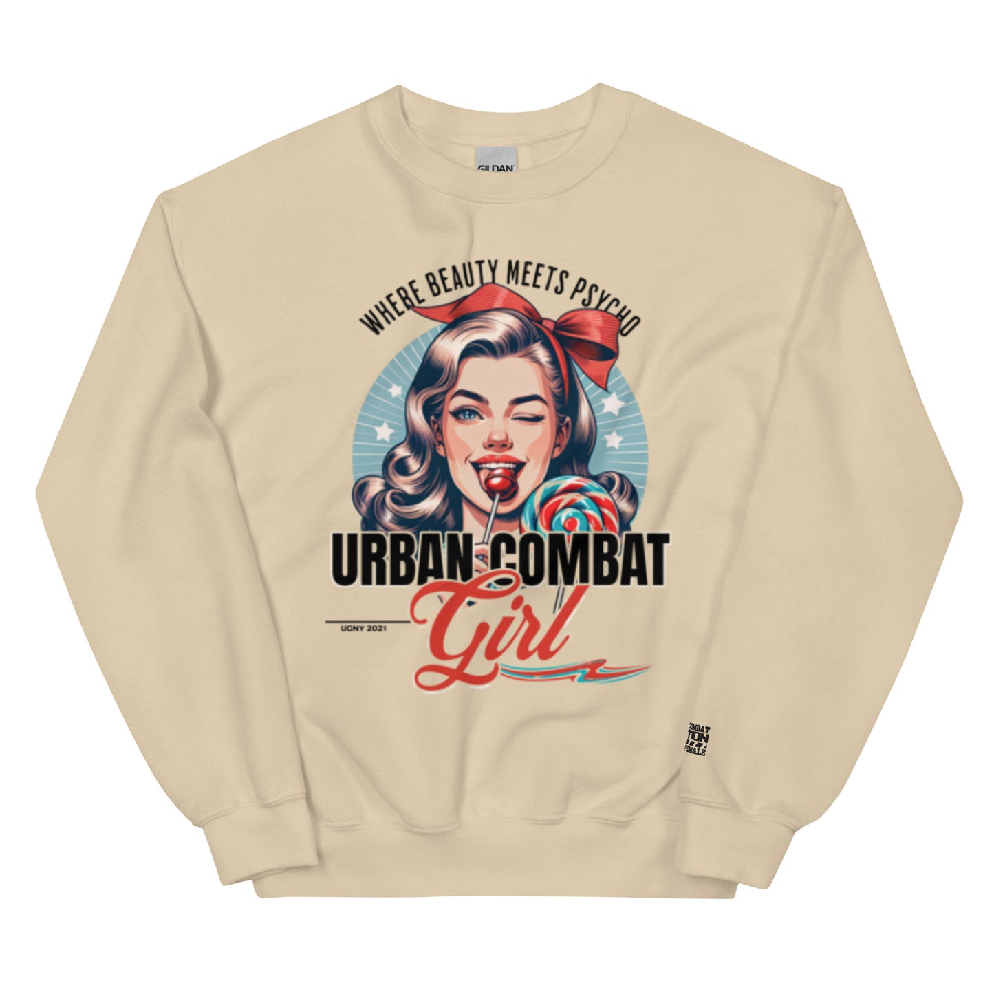 Urban Combat Girl Unisex Sweatshirt