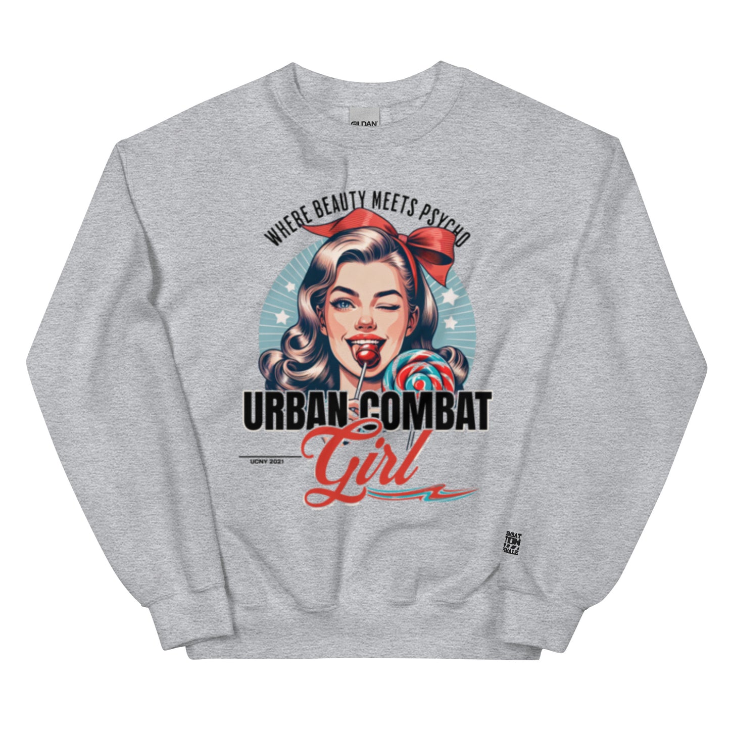 Urban Combat Girl Unisex Sweatshirt