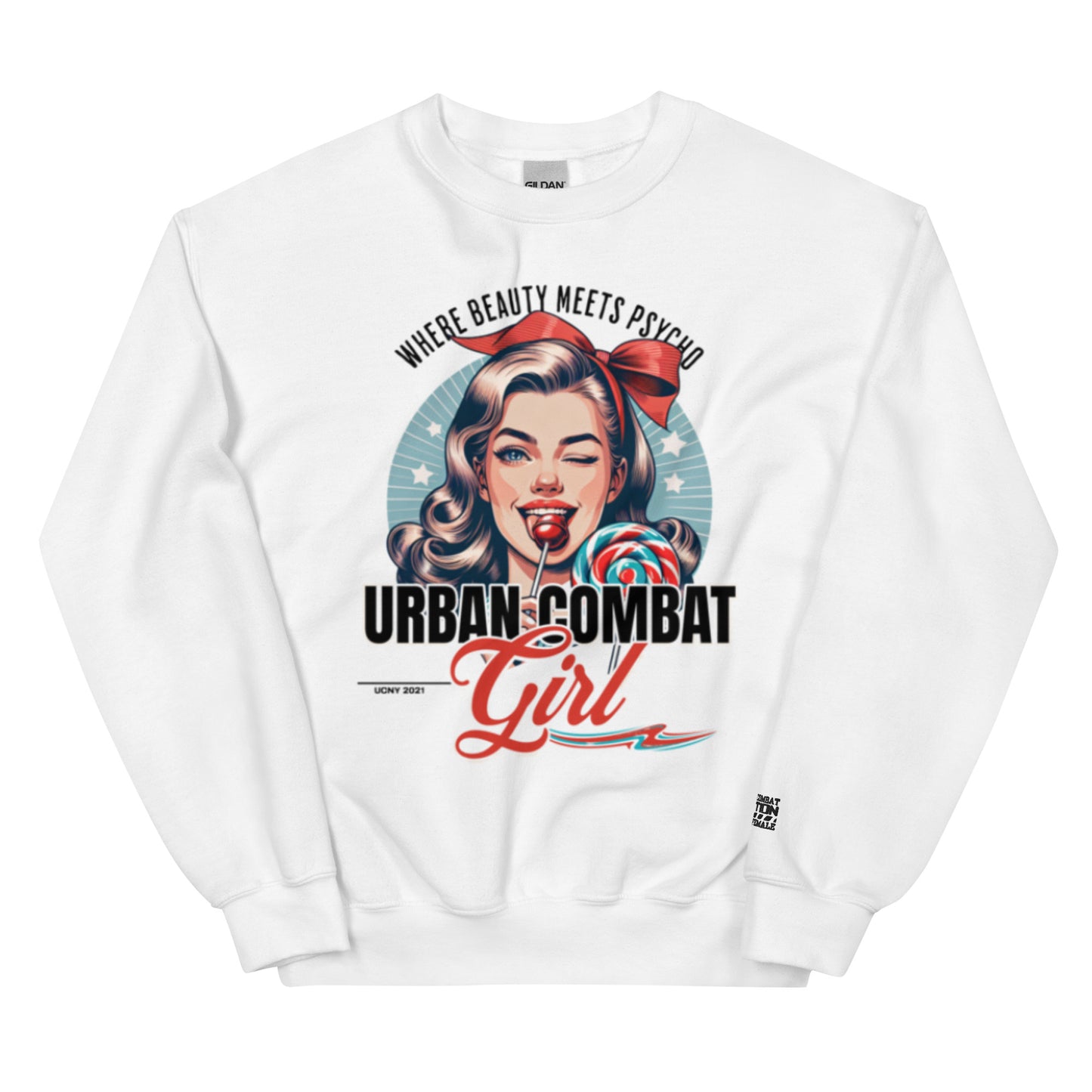 Urban Combat Girl Unisex Sweatshirt