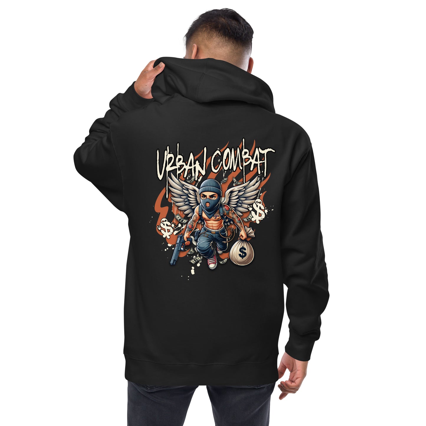 Urban Combat Lifestyle Unisex fleece zip up hoodie