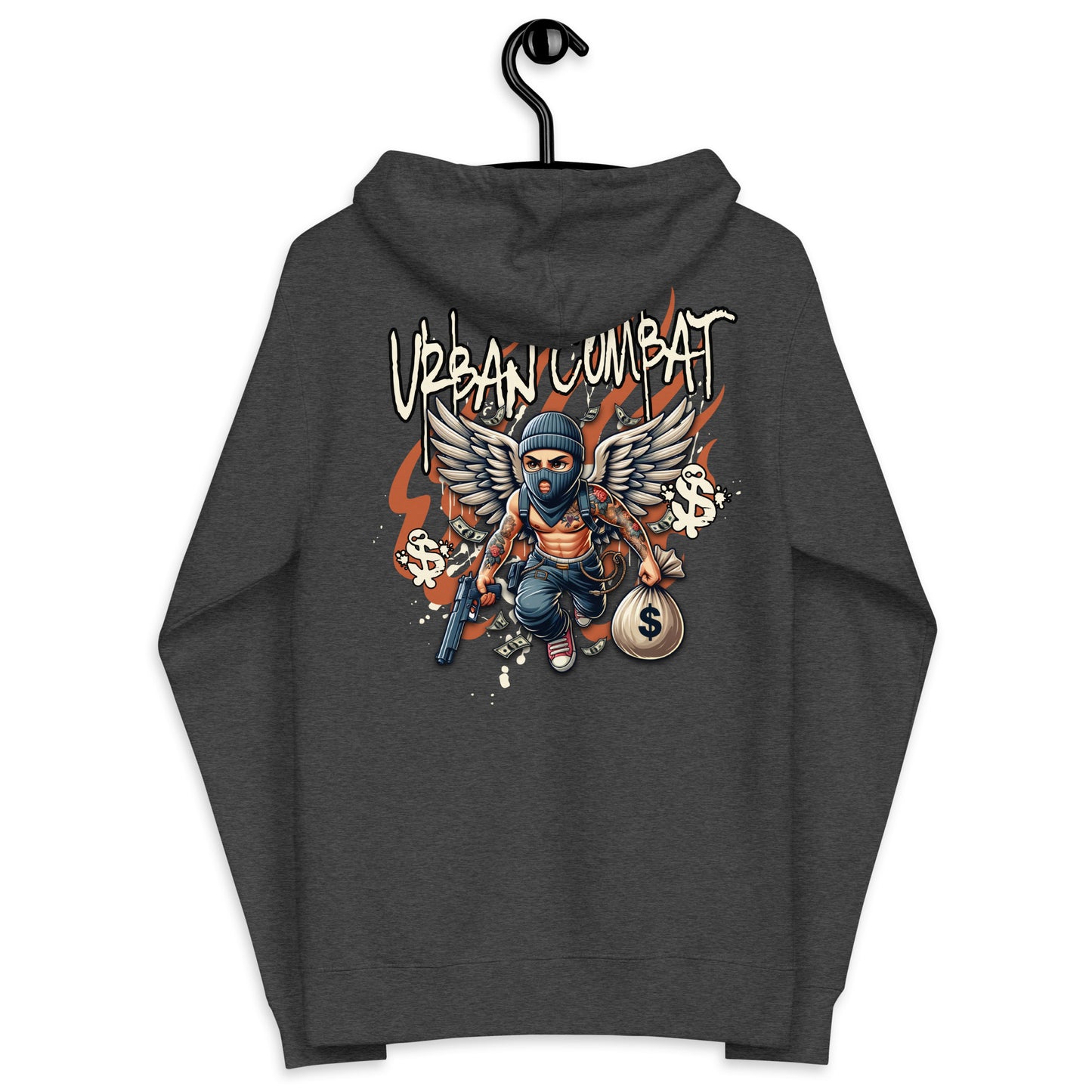 Urban Combat Lifestyle Unisex fleece zip up hoodie