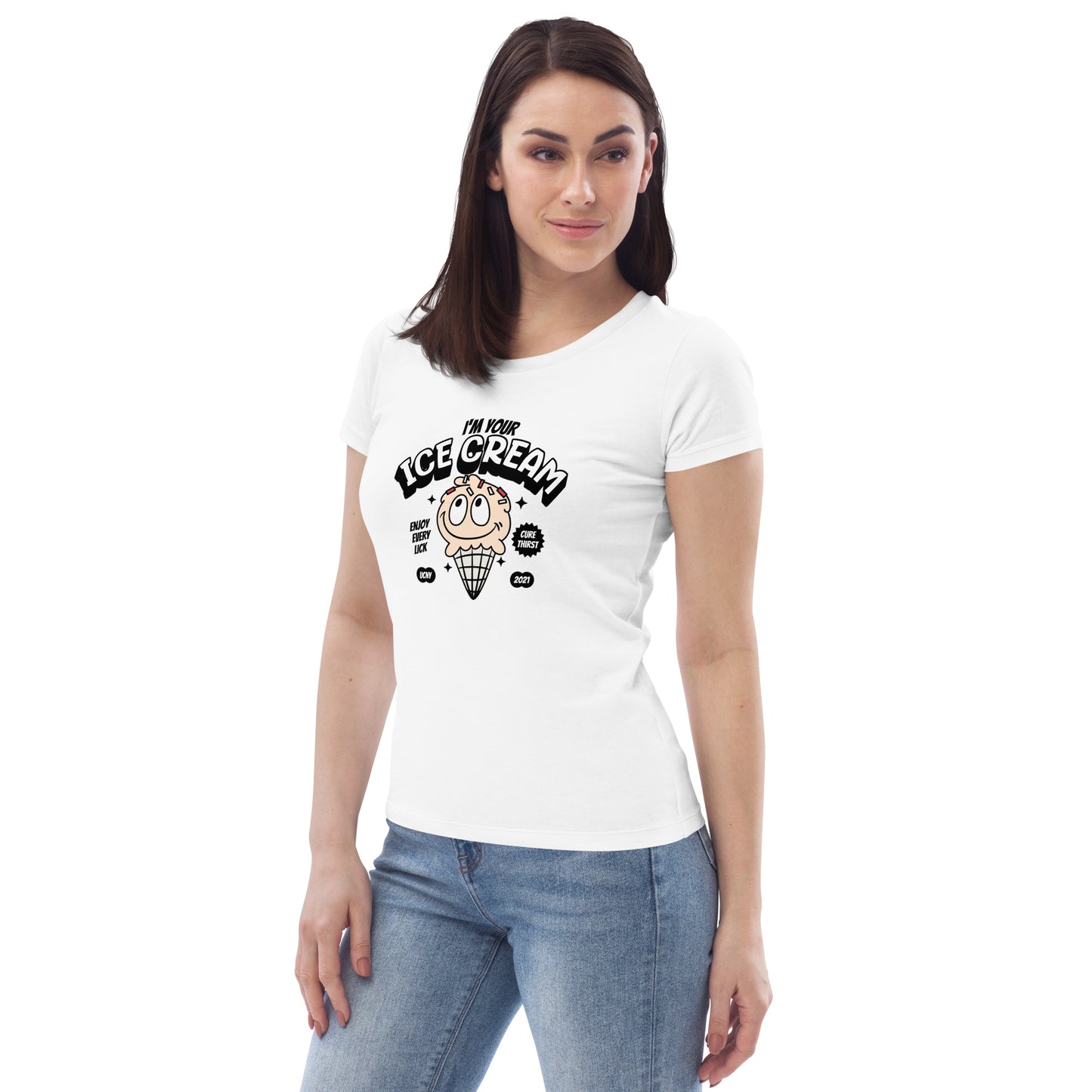 Women's fitted eco tee I'm Your Ice Cream